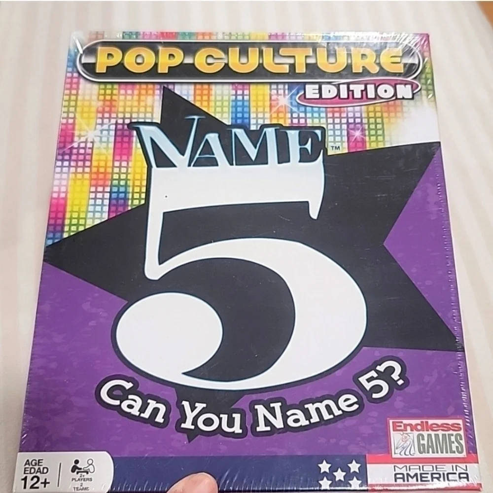 LOT of 2 Games POP CULTURE TRIVIA GAME & NAME 5 NWT